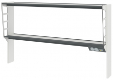 Изображение Стойка-стеллаж к столам на рамном основании и опорных тумбах ЛАБ-М СтП 150.32.90