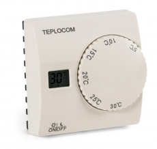 Изображение Проводной компактный термостат Teplocom TS-2AA/8A