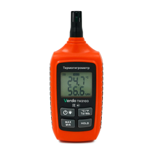 VERDO TH3103 Термогигрометр портативный со встроенным датчиком, -30…+65°С, 10-95%