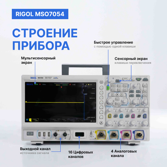 Осциллограф смешанных сигналов цифровой RIGOL MSO7054_7