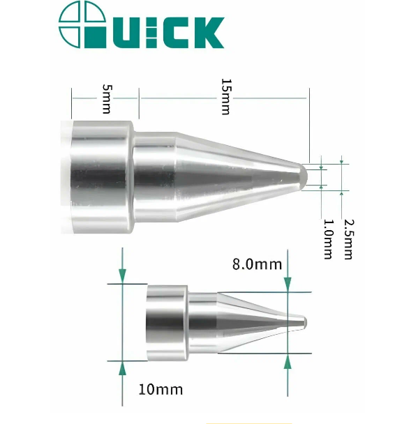 Чертеж жала А1005 для демонтажной станции QUICK с соплом 1 мм
