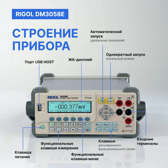 Мультиметр прецизионный цифровой RIGOL DM3058Е_7