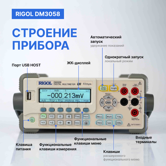 Мультиметр прецизионный цифровой RIGOL DM3058_7