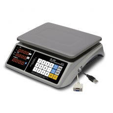 Торговые настольные весы M-ER 328 AC-15.2 TOUCH-M LED RS232 и USB