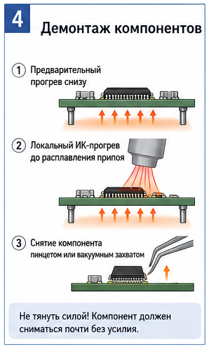 Демонтаж компонентов