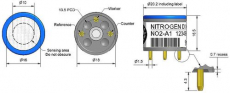 Изображение Сенсор электрохимический трехэлектродный NO2-A1 на диоксид азота (0-20ppm)
