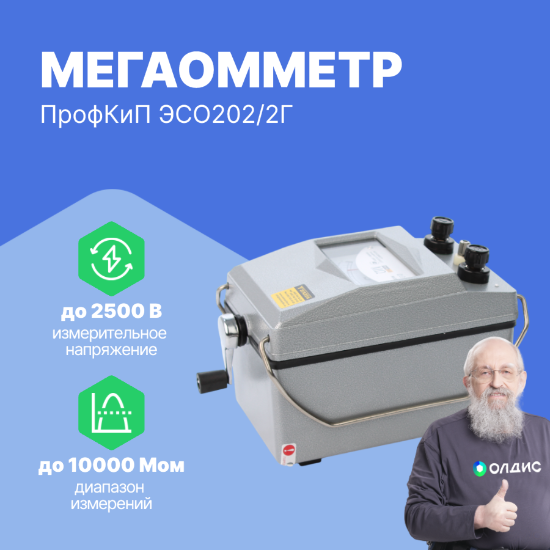 ПрофКиП ЭСО202/2Г Мегаомметр (До 2500 В)_1