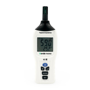 VERDO TH2102 Термогигрометр портативный со встроенным датчиком, -20...+70°С, 10-95%