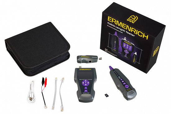 Измеритель длины кабеля Ermenrich NetGeeks NL80, фиолетовый_5