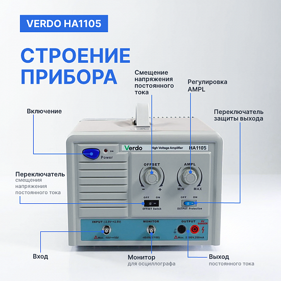 VERDO HA1105 Усилитель амплитудный, 300 кГц, 800 Вп-п_7