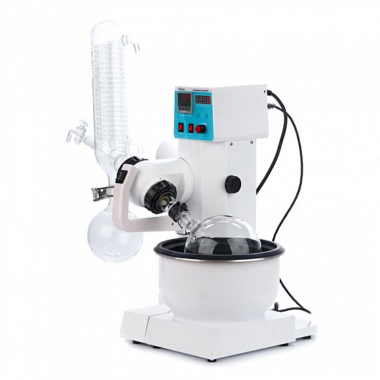 Altimax RV12-2A Испаритель ротационный, 1. Электрический подъемник 2. Вращающаяся колба: 2 л 3. Диапазон скоростей 20–200 об/мин._3