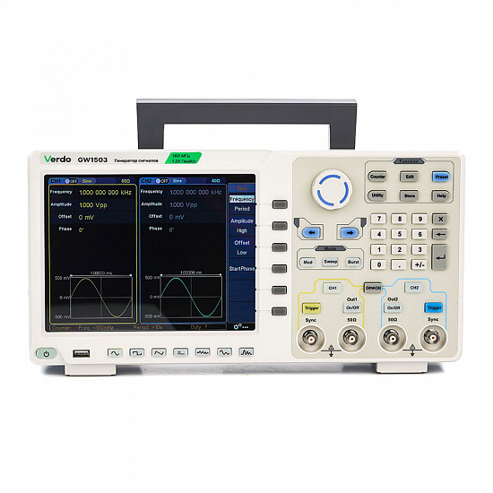 VERDO GW1503 Генератор сигналов 160 МГц, 1250 Мвыб/с_2