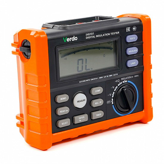VERDO IH6101 Измеритель сопротивления изоляции (Мегаомметр) до 1000В_4