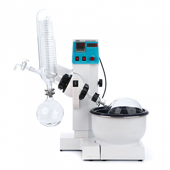 Altimax RV12-2A Испаритель ротационный, 1. Электрический подъемник 2. Вращающаяся колба: 2 л 3. Диапазон скоростей 20–200 об/мин._2
