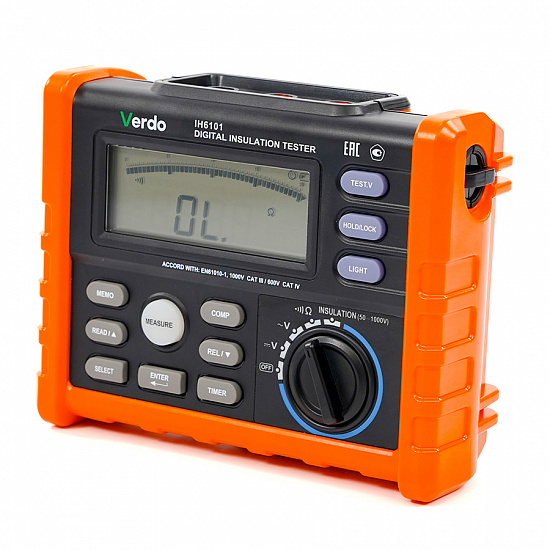 VERDO IH6101 Измеритель сопротивления изоляции (Мегаомметр) до 1000В_3